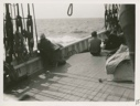 Image of Back view of Mrs. Bass On Board the Thebaud